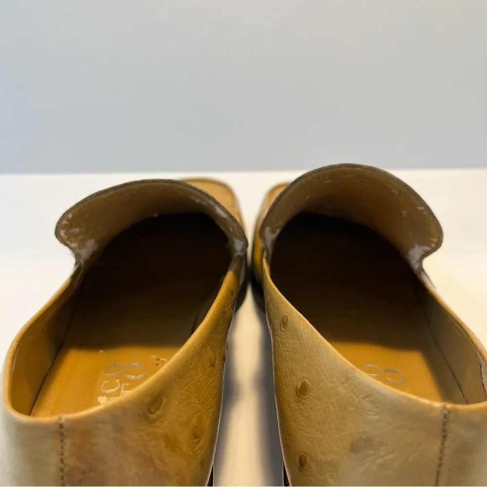 Franco Sarto Women’s Tan Leather Loafers Size 8.5